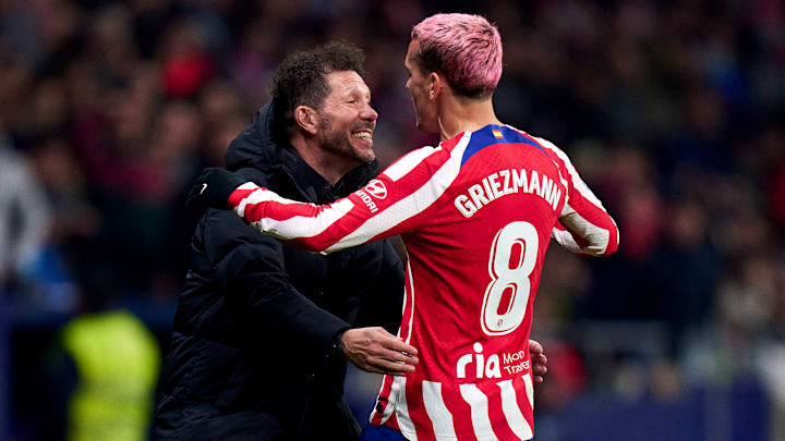 Diego Pablo Simeone y Antoine Griezmann