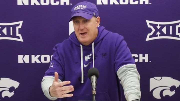 Kansas State Wildcats head coach Chris Klieman had high praise for Sam Leavitt and Cam Skattebo.