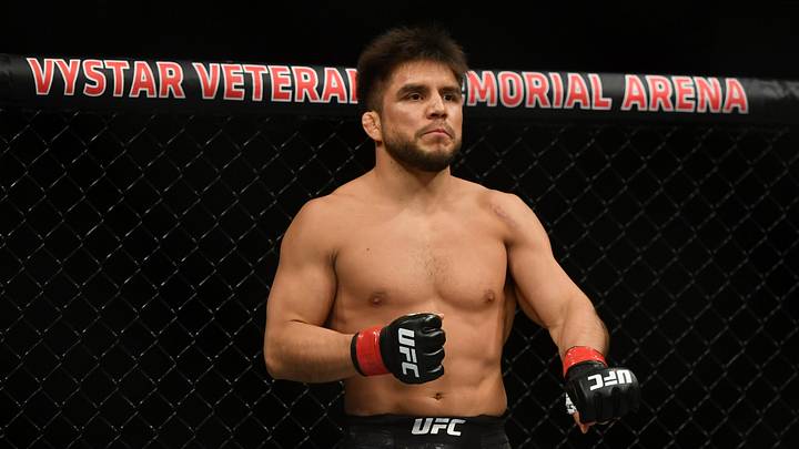 May 9, 2020; Jacksonville, Florida, USA; Henry Cejudo (red gloves) before his fight against Dominick Cruz (blue gloves) during UFC 249 at VyStar Veterans Memorial Arena. Mandatory Credit: Jasen Vinlove-USA TODAY Sports May 9, 2020; Jacksonville, Florida, USA; Henry Cejudo (red gloves) before his fight against Dominick Cruz (blue gloves) during UFC 249 at VyStar Veterans Memorial Arena. Mandatory Credit: Jasen Vinlove-USA TODAY Sports