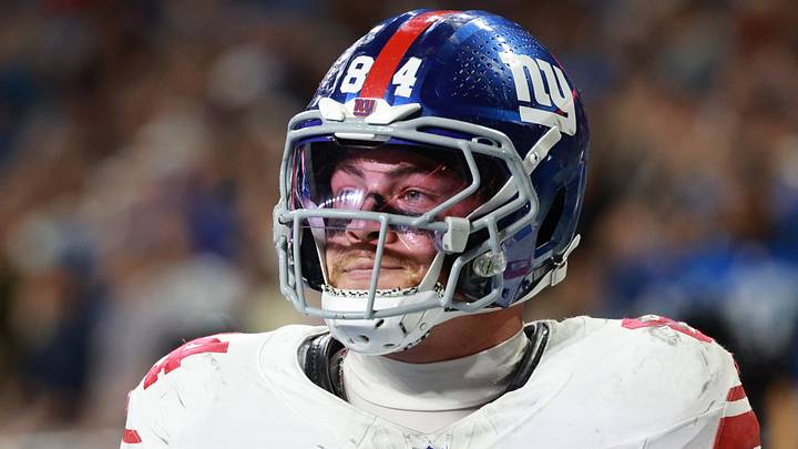 New York Giants - tight end Theo Johnson New York Giants - tight end Theo Johnson