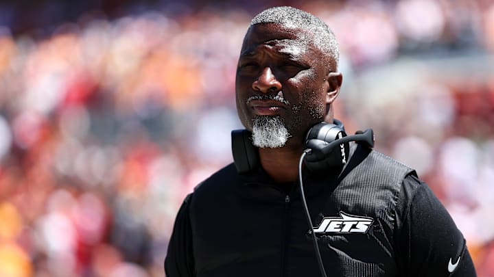 NY Jets head coach Aaron Glenn