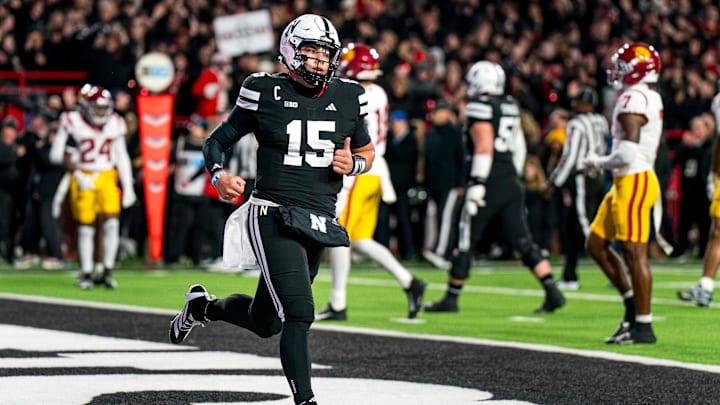 Nebraska Cornhuskers quarterback Dylan Raiola suffered a broke leg against USC and will miss the rest of the season.