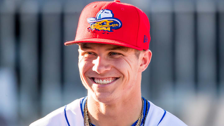 Drey Jameson earlier this year with the Amarillo Sod Poodles