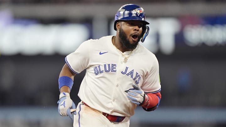 Toronto Blue Jays first baseman Vladimir Guerrero Jr. has been on fire during the American League Championship Series.
