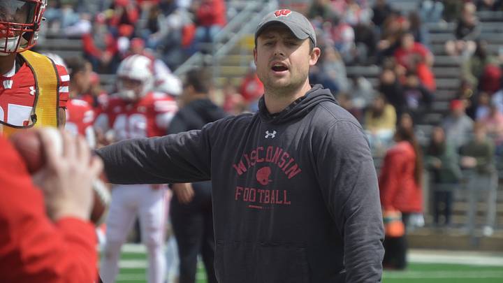 Wisconsin safeties coach Jack Cooper. 