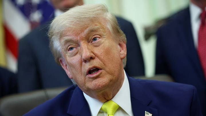 President Trump Makes An Announcement On Coal From The White House's Oval Office President Trump Makes An Announcement On Coal From The White House's Oval Office