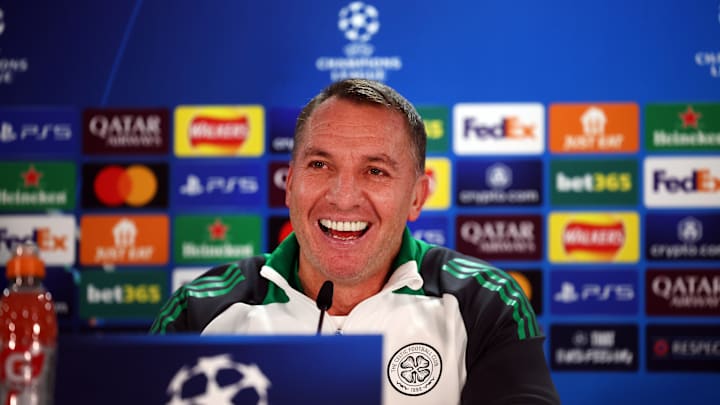 Celtic FC Training And Press Conference - UEFA Champions League 2024/25 League Knockout Play-off