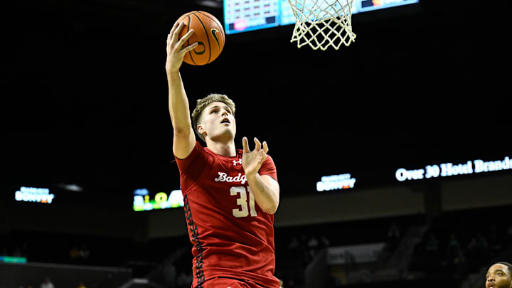 Wisconsin Badgers forward Nolan Winter. 