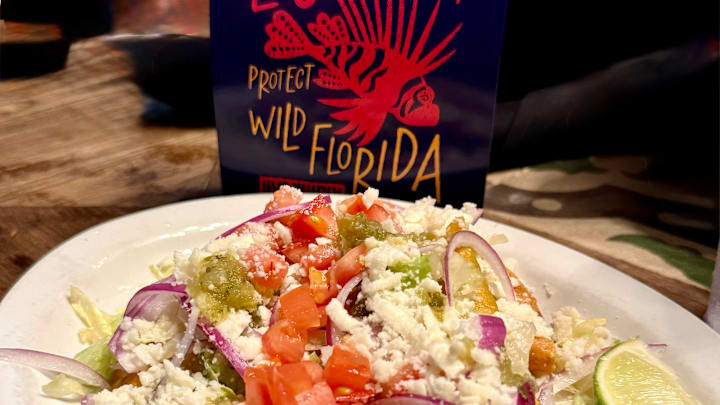 Lionfish entre at La Paz restaurant in Destin, Florida