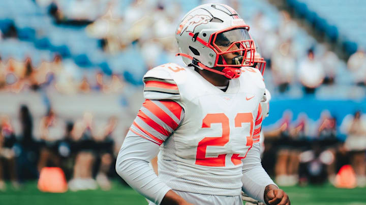 Seth Tillman on the football field