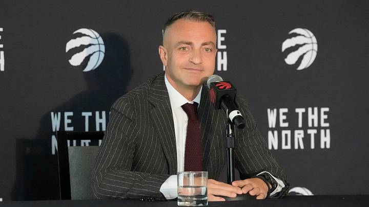 Sep 28, 2026; Toronto, ON, Canada; Toronto Raptors head coach Darko Rajakovic talks to the media during Toronto Raptors-Media Day at Hotel-X. Mandatory Credit: John E. Sokolowski-Imagn Images Sep 28, 2026; Toronto, ON, Canada; Toronto Raptors head coach Darko Rajakovic talks to the media during Toronto Raptors-Media Day at Hotel-X. Mandatory Credit: John E. Sokolowski-Imagn Images