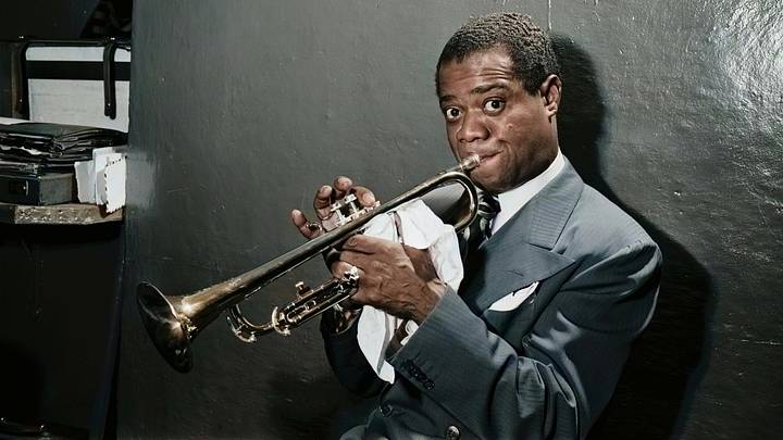 Portrait of Louis Armstrong. Portrait of Louis Armstrong.