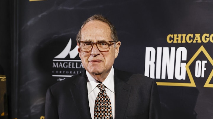 Jan 11, 2024; Chicago, IL, USA; Chicago Bulls owner Jerry Reinsdorf attends inaugural Ring of Honor gala at United Center.
