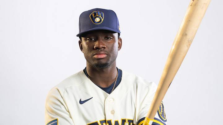 Feb 20, 2026; Phoenix, AZ, USA; Milwaukee Brewers outfielder Luis Lara poses for a portrait during photo day at American Family Fields of Phoenix. Mandatory Credit: Mark J. Rebilas-Imagn Images Feb 20, 2026; Phoenix, AZ, USA; Milwaukee Brewers outfielder Luis Lara poses for a portrait during photo day at American Family Fields of Phoenix. Mandatory Credit: Mark J. Rebilas-Imagn Images