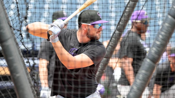 Colorado Rockies designated hitter Kris Bryant.
