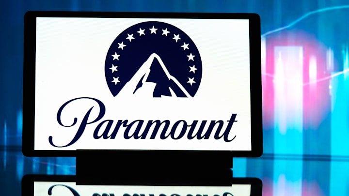 In this photo illustration, a Paramount Pictures Corporation...