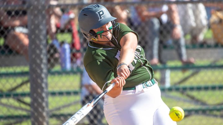 Pow for Poway! Senior slugger Sophia Burmeister had 18 homers and 38 RBI heading into a SoCal semifinal Division 1 game on Thursday.