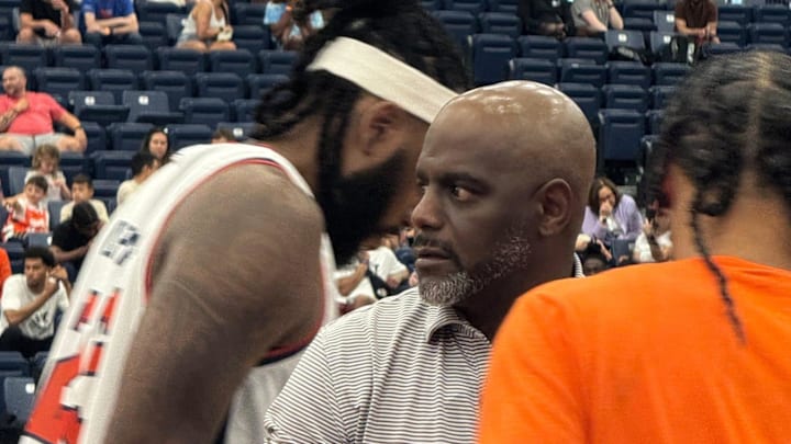 Boeheim's Army coach Allen Griffin deployed his team effectively in their opening win over the Herkimer Originals in the opening round of The Basketball Tournament Saturday, July 19, 2025 at SRC Arena in Syracuse.