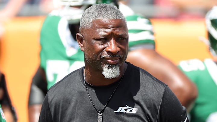NY Jets head coach Aaron Glenn