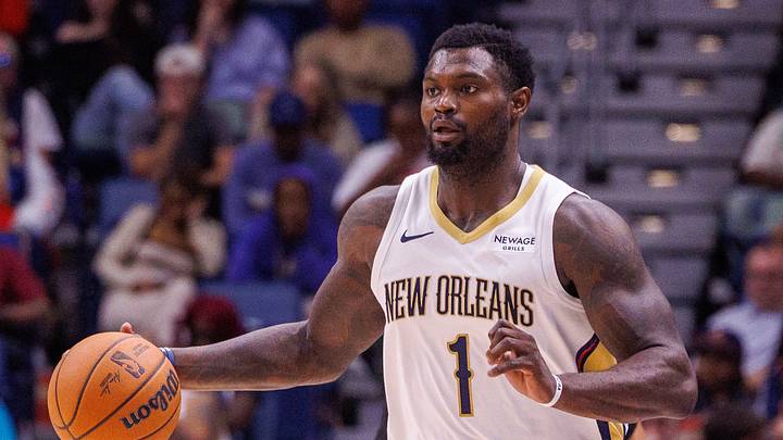 Oct 16, 2026; New Orleans, Louisiana, USA; New Orleans Pelicans forward Zion Williamson (1) brings the ball up court against Washington Wizards during the second half at Smoothie King Center. Mandatory Credit: Stephen Lew-Imagn Images Oct 16, 2026; New Orleans, Louisiana, USA; New Orleans Pelicans forward Zion Williamson (1) brings the ball up court against Washington Wizards during the second half at Smoothie King Center. Mandatory Credit: Stephen Lew-Imagn Images