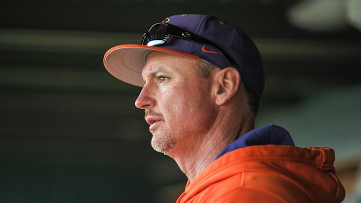 Clemson Head Coach Monte Lee talks with media before practice at Doug Kingsmore Stadium in Clemson Friday, January 28,2022.
Clemson Baseball Practice For 2022 Season Preview Clemson Head Coach Monte Lee talks with media before practice at Doug Kingsmore Stadium in Clemson Friday, January 28,2022.
Clemson Baseball Practice For 2022 Season Preview