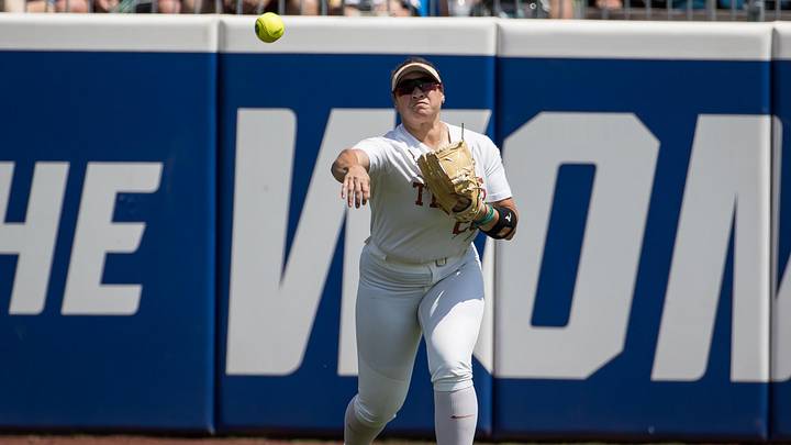 Jun 2, 2025; Oklahoma City, OK, USA;  Texas Longhorns utility Katie Stewart 