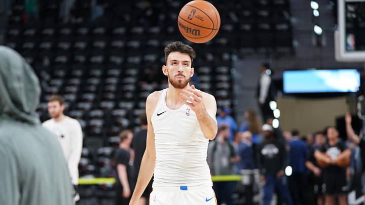 May 28, 2026; San Antonio, Texas, USA; Oklahoma City Thunder center Chet Holmgren (7) warms up before the start of game six of the western conference finals for the 2026 NBA playoffs at Frost Bank Center. Mandatory Credit: Dustin Safranek-Imagn Images May 28, 2026; San Antonio, Texas, USA; Oklahoma City Thunder center Chet Holmgren (7) warms up before the start of game six of the western conference finals for the 2026 NBA playoffs at Frost Bank Center. Mandatory Credit: Dustin Safranek-Imagn Images