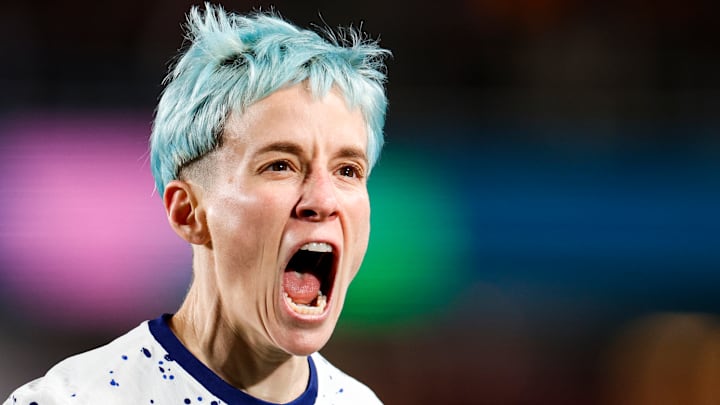 USWNT players react to 0-0 draw vs. Portugal. 