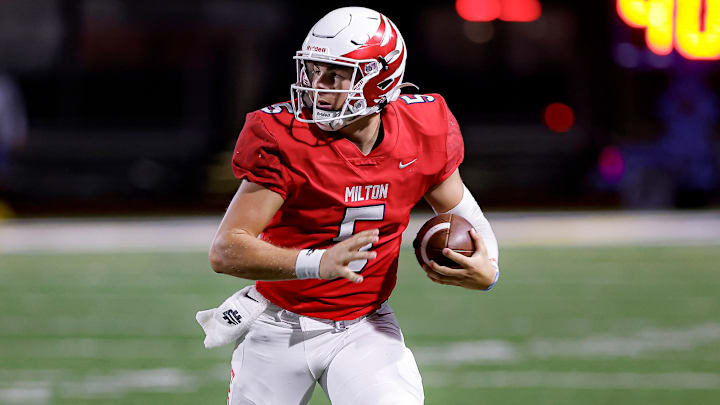 Milton senior quarterback Luke Nickel.