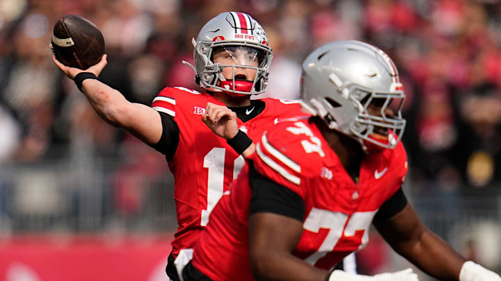 Strong pass protection, brilliant receivers, a stout defense and record-setting accuracy have vaulted Ohio State quarterback Julian Sayin to the top of the Heisman leaderboard.