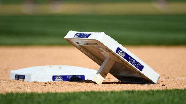 Third base equipment at Coors Field Third base equipment at Coors Field
