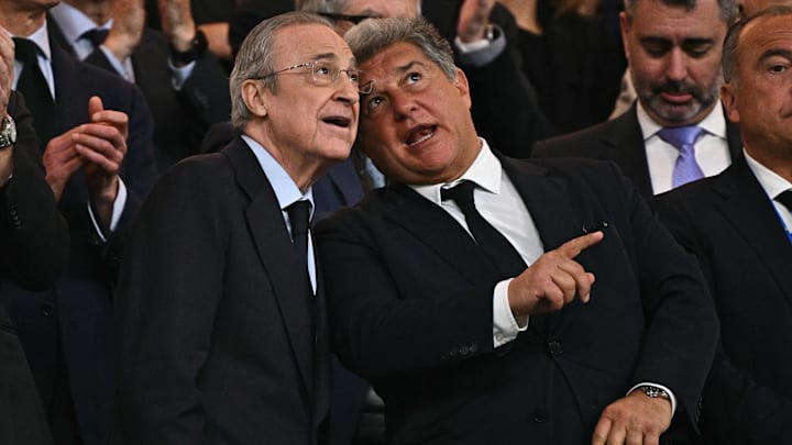 Florentino Pérez, Real Madrid; Joan Laporta, Barcelona