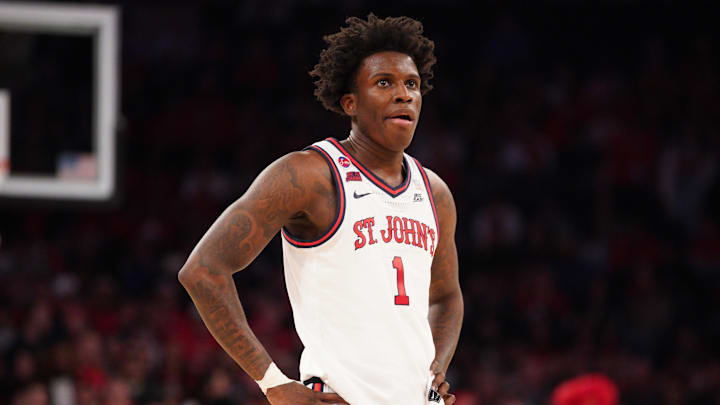 Creighton v St. John's; St. John's basketball guard Kadary Richmond