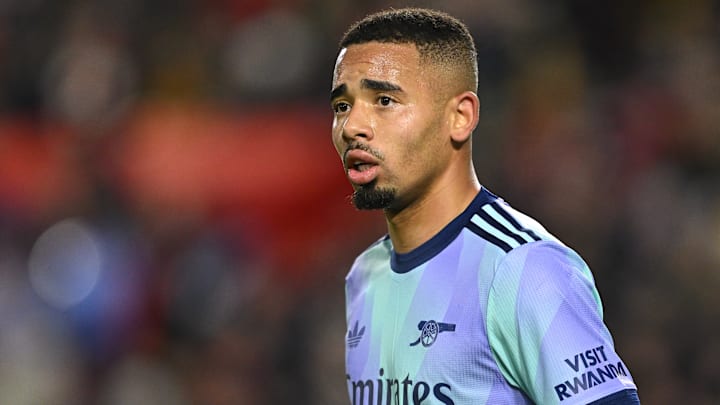 Gabriel Jesus se machucou em jogo da FA Cup 2024/25 no último domingo