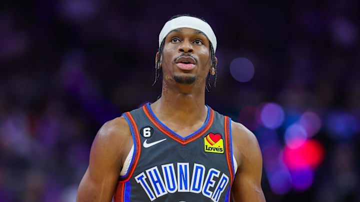 Oklahoma City Thunder guard Shai Gilgeous-Alexander (2) looks on during the third quarter against the Sacramento Kings at Golden 1 Center. 