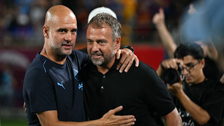 Pep Guardiola und Hansi Flick Pep Guardiola und Hansi Flick