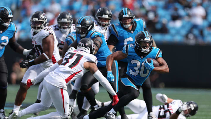 The Falcons will look to avenge their early-season loss to the Panthers