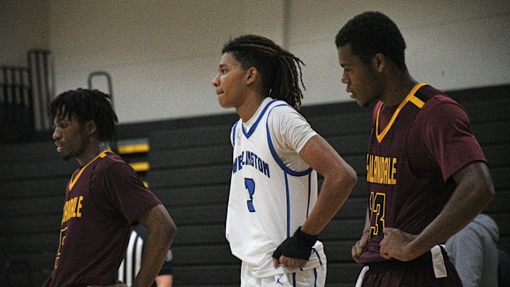 Wellington's Elyjah Freeman (3) during the South County Martin Luther King Classic on Monday, Jan. 16, 2023.

Dsc 4189
