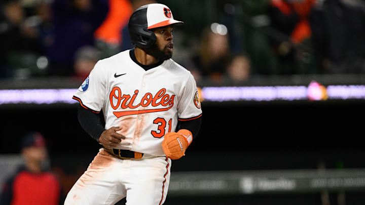 Apr 16, 2025; Baltimore, Maryland, USA; Baltimore Orioles outfielder Cedric Mullins (31) scores a run during the eighth inning against the Cleveland Guardians at Oriole Park at Camden Yards. Mandatory Credit: Reggie Hildred-Imagn Images Apr 16, 2025; Baltimore, Maryland, USA; Baltimore Orioles outfielder Cedric Mullins (31) scores a run during the eighth inning against the Cleveland Guardians at Oriole Park at Camden Yards. Mandatory Credit: Reggie Hildred-Imagn Images