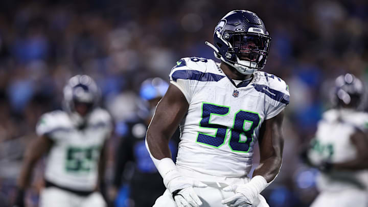 Derick Hall of the Seattle Seahawks