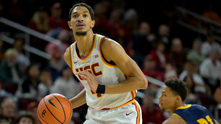 USC Trojans forward Chad Baker-Mazara (4) in the first half against the UC Santa Cruz Banana Slugs