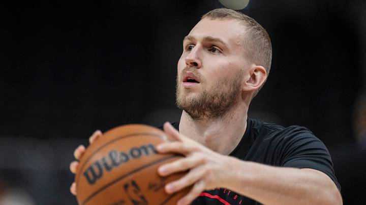 Atlanta Hawks center Jock Landale (31) on the court before the game against the Orlando Magic at State Farm Arena. Atlanta Hawks center Jock Landale (31) on the court before the game against the Orlando Magic at State Farm Arena.
