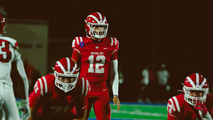 QB Furian Inferrera posted on Twitter/X that he's leaving Mater Dei and transferring to Mission Hills. His announcement came after two QB transfers have enrolled at Mater Dei in February.