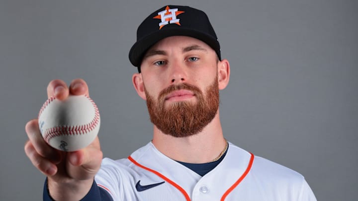Houston Astros pitcher Mike Burrows.