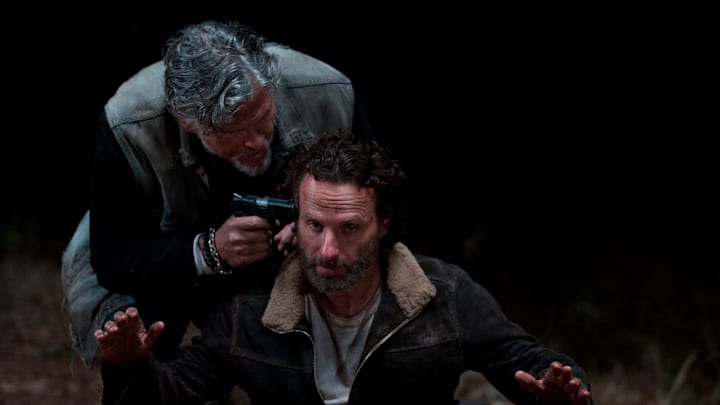 Rick Grimes (Andrew Lincoln) and Jeff Kober - The Walking Dead _ Season 4, Episode 16 | Photo Credit: Gene Page/AMC
