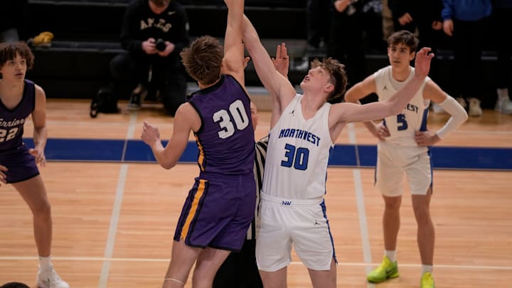 Waukee Northwest star Landon Davis had a big game at the Crossover Challenge on Saturday.