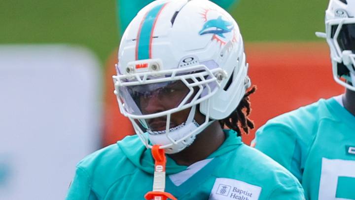 Miami Dolphins safety Kyle Louis Miami Dolphins safety Kyle Louis
