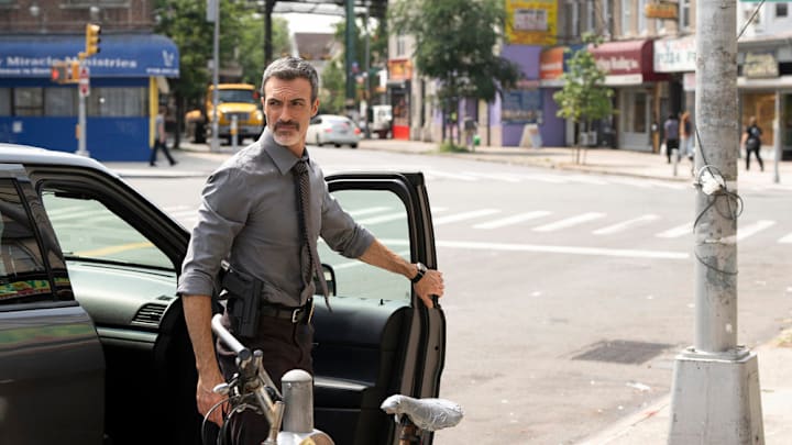 LAW & ORDER -- "The Perfect Man" Episode 24003 -- Pictured: (l-r) Reid Scott as Det. Vincent Riley