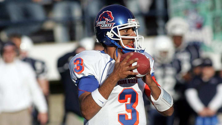 Nov 10, 2007; Boise, ID, USA; Boise State quarterback Bush Hamdan saw action during the second half