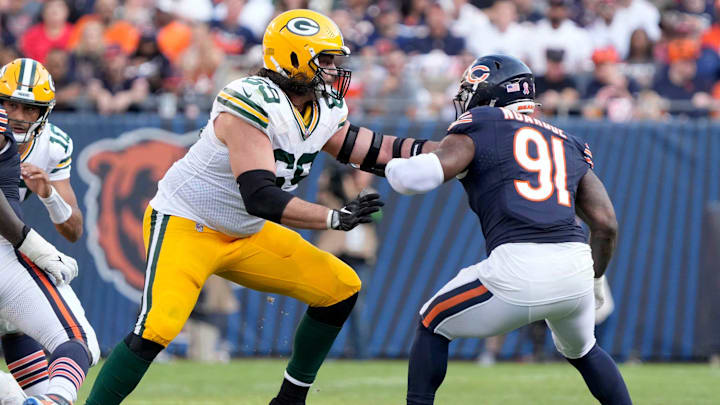 Green Bay Packers offensive tackle David Bakhtiari (69)